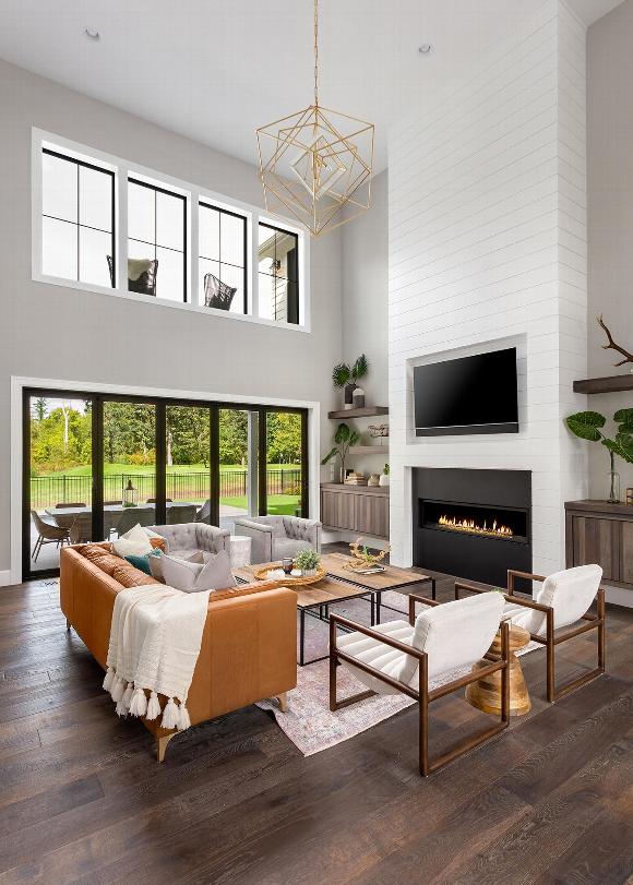 A living room in a modern home